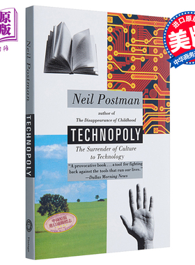 技术垄断 文化向技术投降 豆瓣高分 英文原版 Technopoly Neil Postman【中商原版】