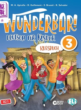 WUNDERBAR! 3 downloadable digital book 德语少儿教材 3级 学生书 电子书 ELI Publishing Group【中商原版】