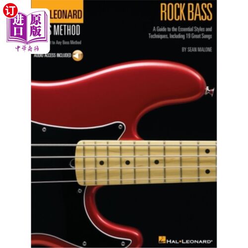 海外直订Rock Bass: Hal Leonard Bass Method Stylistic Supplement 摇滚贝斯：哈尔·伦纳德·贝斯风格副刊