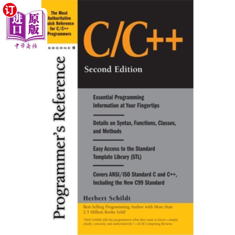 海外直订C/C++ Programmer's Reference C/ c++程序员参考资料