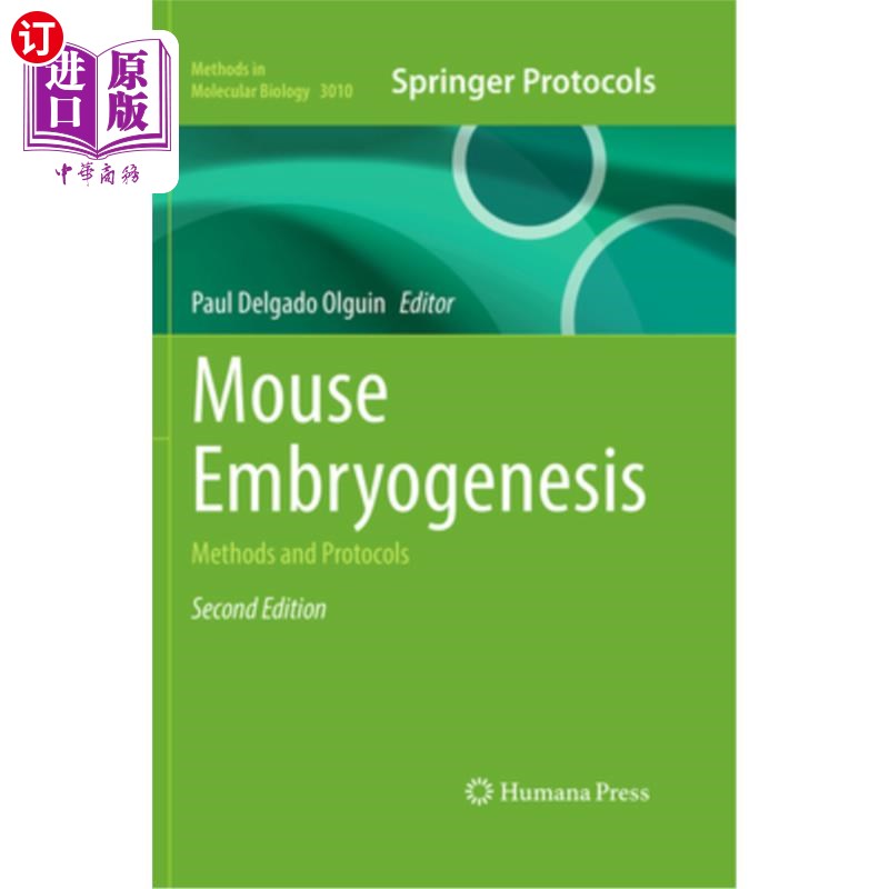 海外直订Mouse Embryogenesis: Methods and Protocols 小鼠胚胎发生：方法和方案