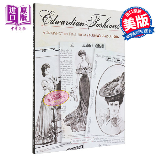 Edwardian Fashions 进口艺术 爱德华七世时代的时尚 Dover【中商原版】