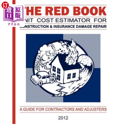 海外直订The Red Book Unit Cost Estimator For Construction & Insurance Damage Repair 建筑和保险损坏维修的红皮书单位