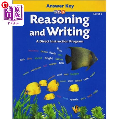 海外直订Reasoning and Writing Level C, Additional Answer Key 推理和写作C级，附加答案键