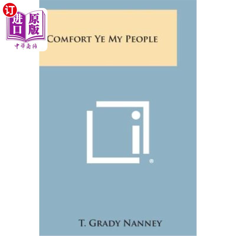 海外直订Comfort Ye My People 安慰我的人民
