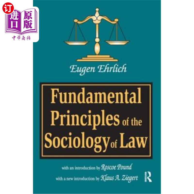 海外直订Fundamental Principles of the Sociology of Law 《法律社会学基本原理》