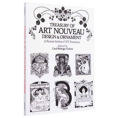 预售 Art Nouveau Design&Ornament 进口艺术 新艺术主义设计与装饰品宝库【中商原版】