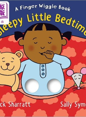 手指洞洞书 宝贝晚安 Sleepy Little Bedtime 英文原版 幼儿纸板书 亲子图画书 低幼童书读物 进口图书 1-5岁【中商原版】
