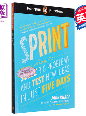 企鹅阅读第6级 设计冲刺 谷歌风投如何5天完成产品迭代 Sprint 英文原版 Jake Knapp John Zeratsky【中商原版】企鹅分级阅读