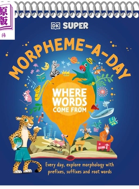 DK超级词语的由来 DK Super Where Words Come From Morpheme-A-Day 英文原版 儿童英语学习书 进口童书 7岁以上【中商原版】