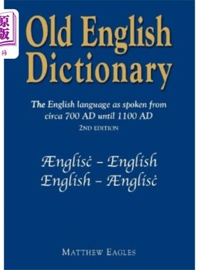 海外直订Old English Dictionary 古英语词典