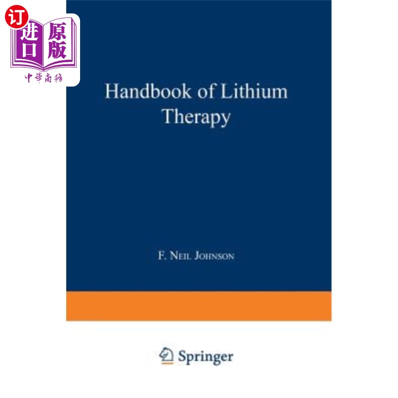 海外直订医药图书Handbook of Lithium Therapy 锂治疗手册
