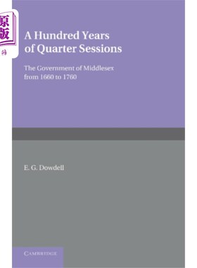 海外直订Hundred Years of Quarter Sessions 百年季度会议