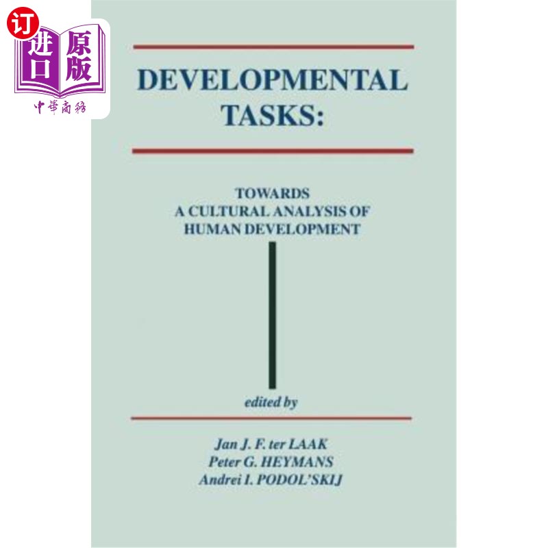 海外直订Developmental Tasks: Towards a Cultural Analysis of Human Development 发展任务:人类发展的文化分析