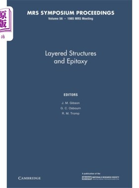 海外直订Layered Structures and Epitaxy: Volume 56 层状结构与外延：第56卷