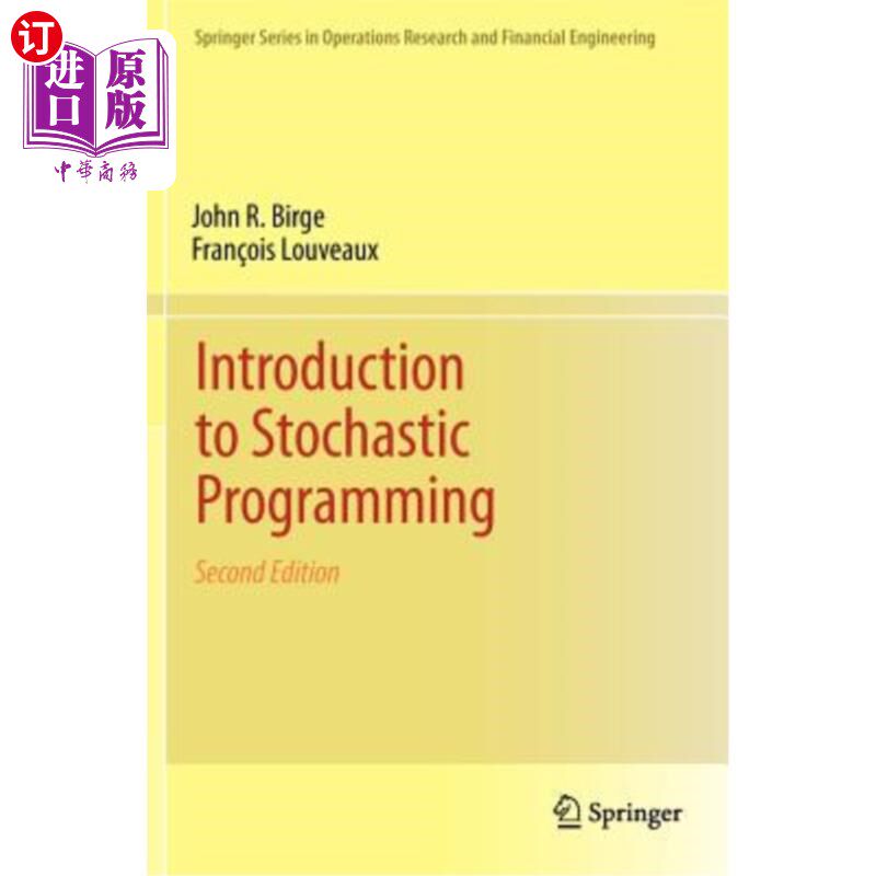 海外直订Introduction to Stochastic Programming 随机规划导论