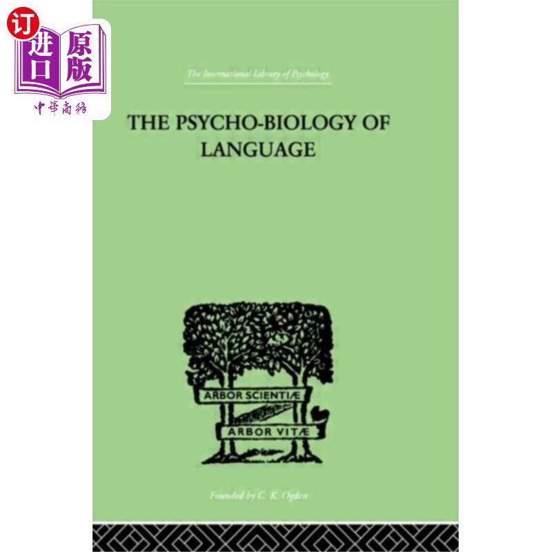 海外直订Psycho-Biology Of Language 语言的心理生物学