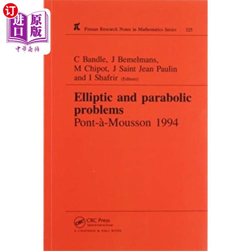 海外直订Elliptic and Parabolic Problems 椭圆和抛物问题