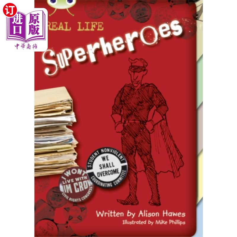 海外直订Bug Club NF Red (KS2) B/5B Superheroes Bug Club NF Red (KS2) B/5B超级英雄