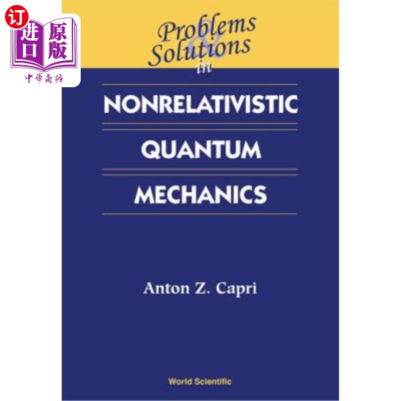 海外直订Problems and Solutions in Nonrelativistic Quantum Mechanics 非相对论量子力学中的问题与解决方法
