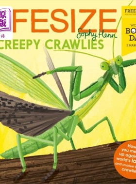 海外直订Lifesize Creepy Crawlies 真人大小的爬行动物