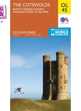 海外直订Cotswolds, Burford, Chipping Campden, Cirenceste... 科茨沃尔德，伯福德，奇平·坎普登，赛伦塞斯特和世界上的斯