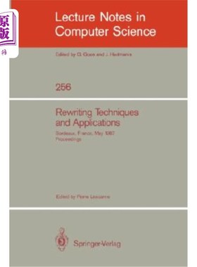 海外直订Rewriting Techniques and Applications: Bordeaux, France, May 25-27, 1987. Procee 重写技术和应用:19