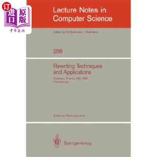 Techniques France 海外直订Rewriting 重写技术和应用 Applications Procee and Bordeaux 1987. May