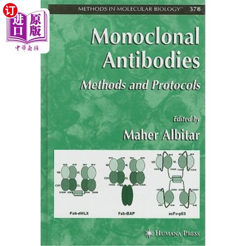 海外直订医药图书Monoclonal Antibodies: Methods and Protocols 单克隆抗体:方法和方案