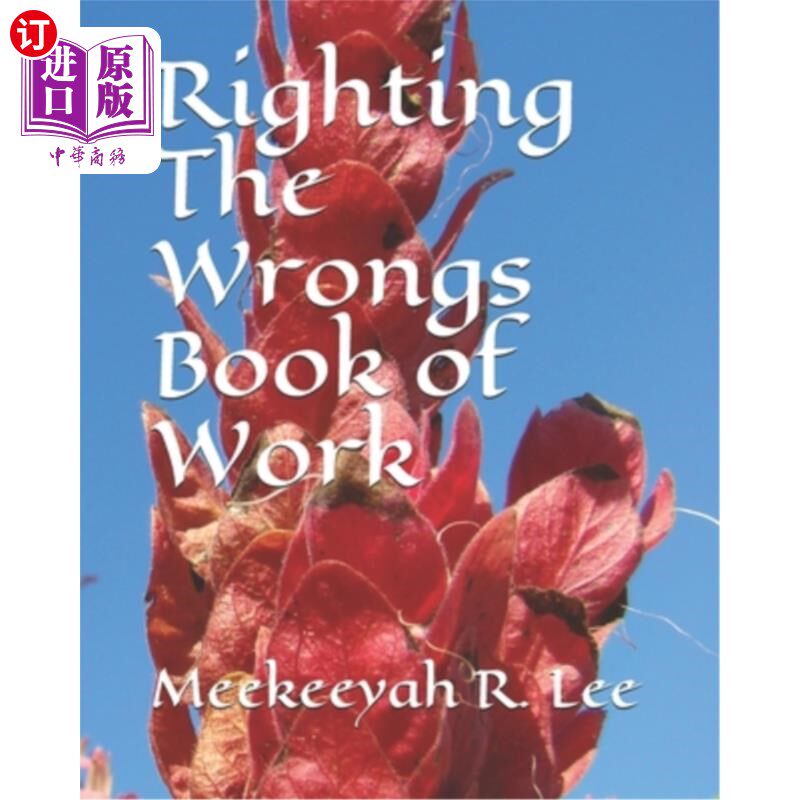 海外直订Righting The Wrongs Book of Work 纠正错误的工作手册