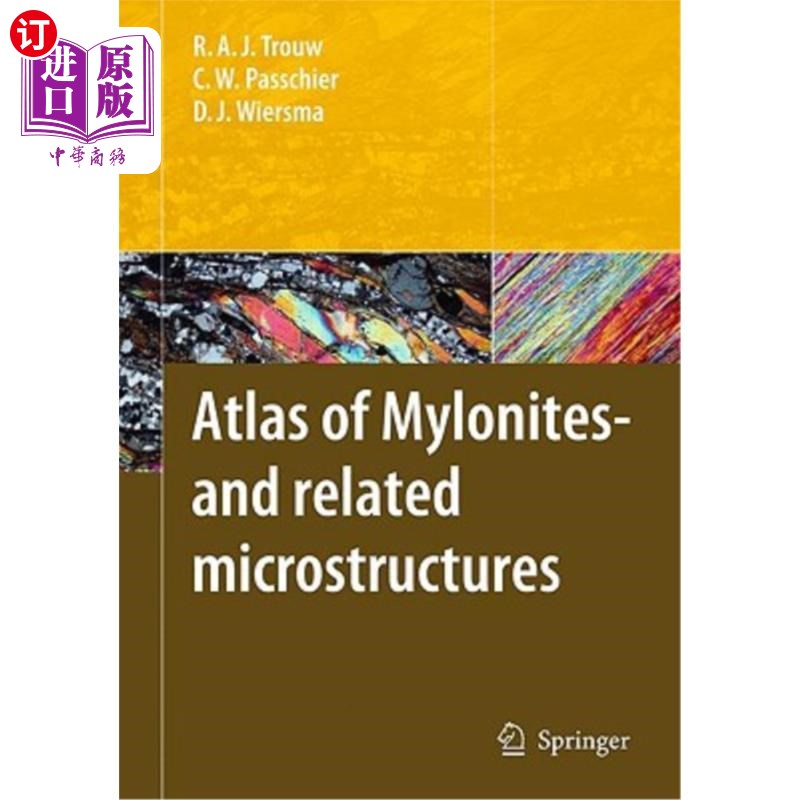 海外直订Atlas of Mylonites--and Related Microstructures [With CDROM] 糜棱岩地图集及相关微结构[附光盘]