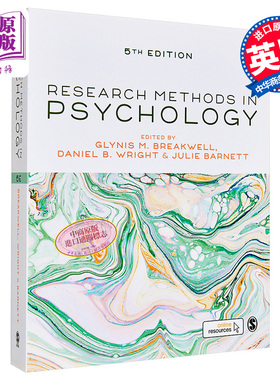 预售 心理学研究方法 第5版 英文原版 Research Methods in Psychology Glynis Breakwell Daniel Wright Julie Barnett【中商原版