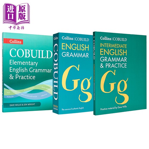 柯林斯语法系列3册 中级初级语法练习Collins COBUILD Elementary Intermediate English Grammar and Practice 【中商原版】