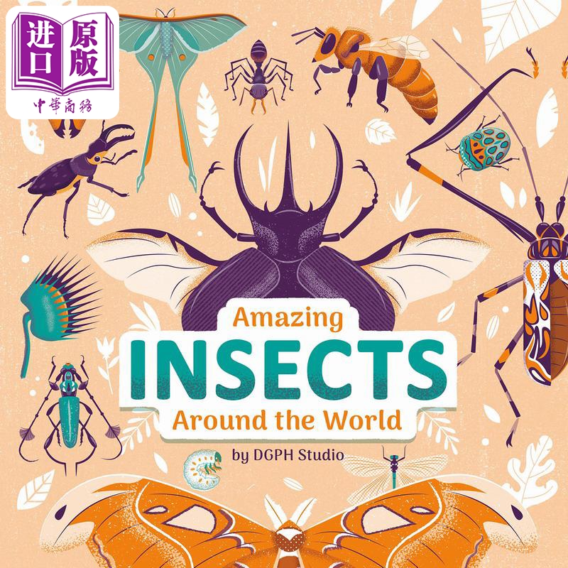 Amazing Insects Around the World 惊奇的各国昆虫 英文原版 进口图书 儿童科普绘本 动物百科知识图书 自然科学【中商原版? 书籍/杂志/报纸 儿童读物原版书 原图主图