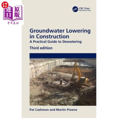 海外直订Groundwater Lowering in Construction 施工降水