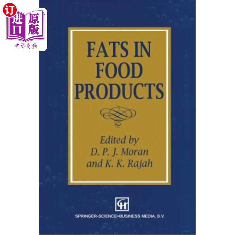 海外直订Fats in Food Products 食品中的脂肪