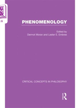 海外直订Phenomenology:Crit Con In Phil 现象学:批判哲学