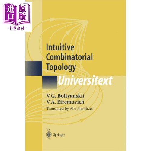 现货 组合拓扑学基础 第1版 英文原版 Intuitive Combinatorial Topology V G Boltyanskii V A Efremovich【中商原版】