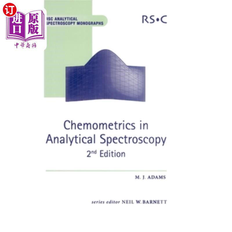 海外直订Chemometrics in Analytical Spectroscopy 分析光谱学中的化学计量学