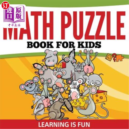 海外直订Math Puzzle Book for Kids: Learning Is Fun 儿童数学益智书：学习很有趣