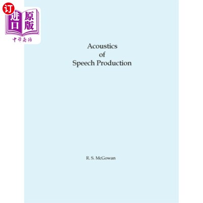 海外直订Acoustics of Speech Production 语音产生的声学