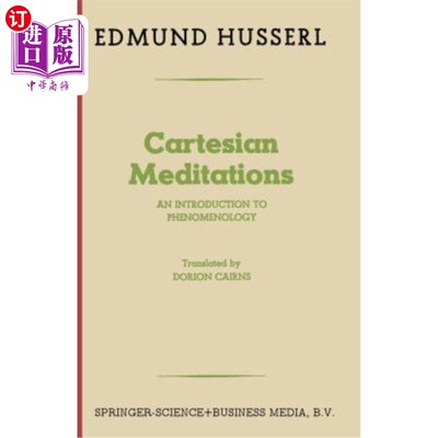 海外直订Cartesian Meditations: An Introduction to Phenomenology 笛卡尔的沉思:现象学导论