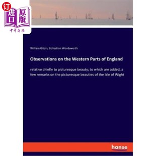 Western 观察 对英格兰西部 chiefly the Parts 海外直订Observations England picturesque relative