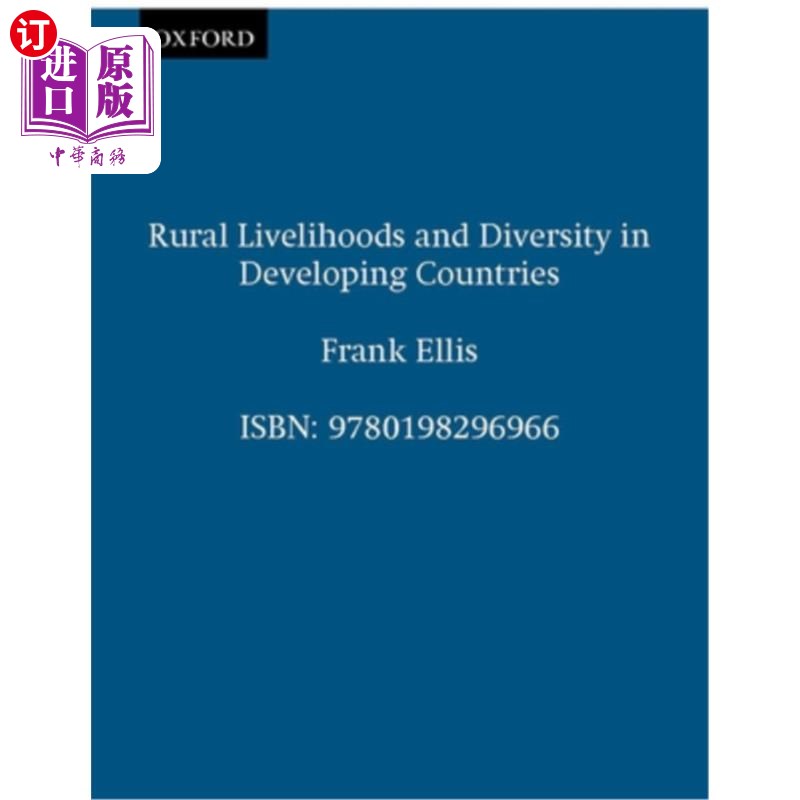 海外直订Rural Livelihoods and Diversity in Developing Countries发展中国家的农村生计和多样性