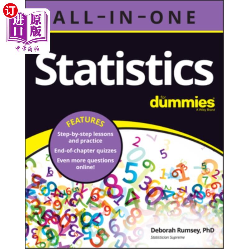 海外直订Statistics All-In-One for Dummies 统计一体化傻瓜