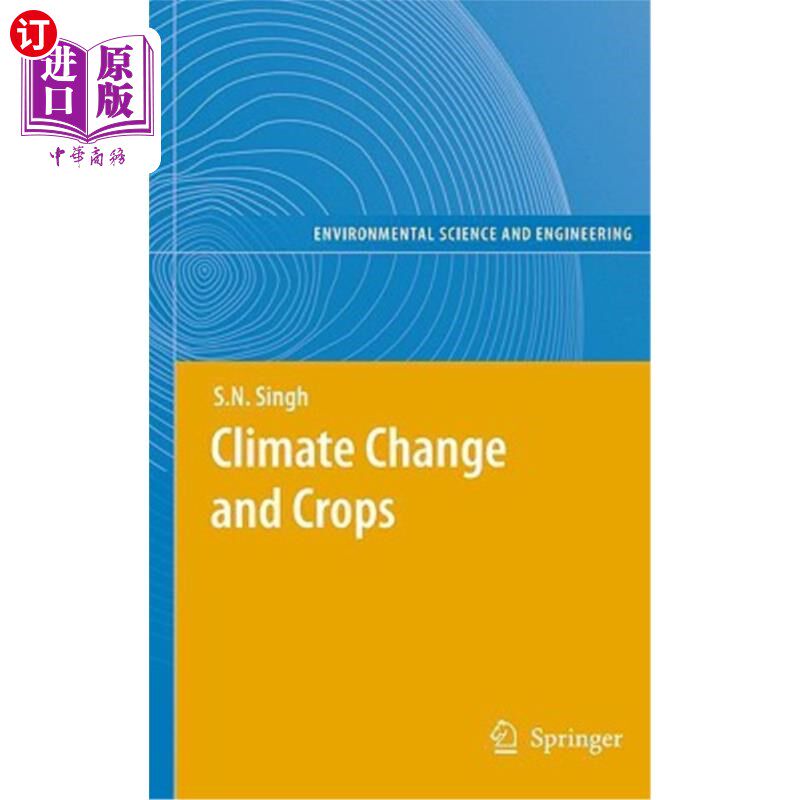 海外直订Climate Change and Crops 气候变化与作物