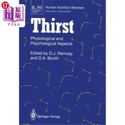 海外直订医药图书Thirst: Physiological and Psychological Aspects 口渴：生理和心理方面