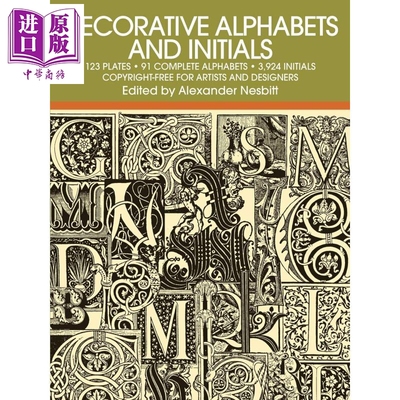 Decorative Alphabets and Initials 进口艺术 装饰字母指南【中商原版】