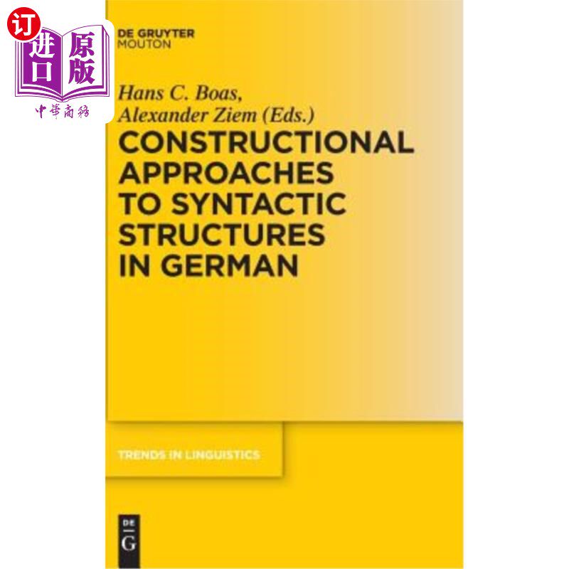 海外直订Constructional Approaches to Syntactic Structures in German 德语句法结构的构式研究