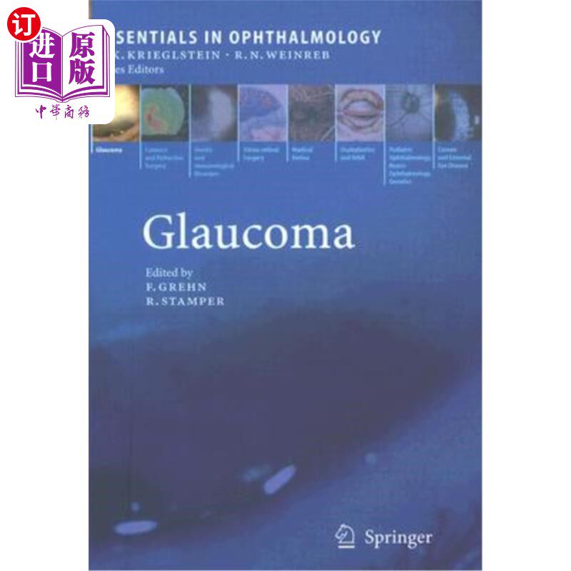 海外直订医药图书Glaucoma 青光眼